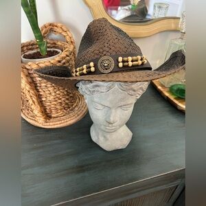 Gold Coast Sunwear western down under hat with leather trim.